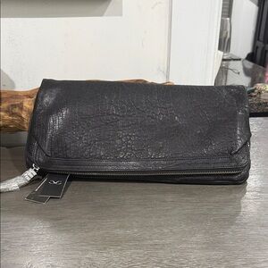 Monika Chiang Black Textured Clutch